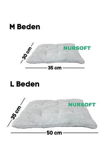 Nursoft Makinede Yıkanabilir Welsoft Kumaş Kedi Köpek Minderi