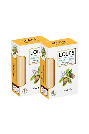 Lole's Luxury Pure Natural Soap, Shea Butter Beauty Bar, Pack of 2