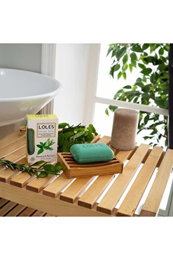 Lole's Luxury Pure Natural Soap, Rosemary & Mint Leaf Beauty Bar, 150g