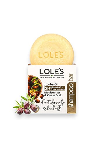 Lole's Shampoo Bar and Conditioner 2in1 with Jojoba Oil For Nourish & Deep Moisture