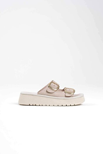 Zerenyus Place Premium Beige Suede Slippers