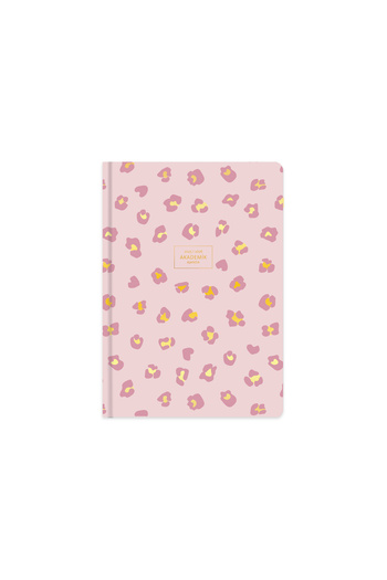 KESKİN COLOR Keskin 17*24 твърда корица академичен дневник - розов леопард