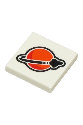 LEGO Original Accessory Moc Custom 2 X 2 Printed Tile Space Star Wars White Logo 1 Piece to Be Sent