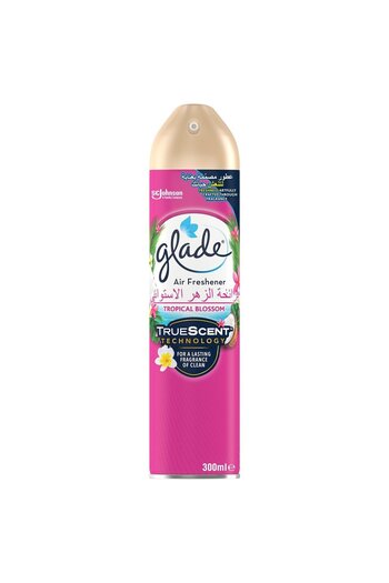 Glade Air Freshener Tropical Blossom 300 mlLong Lasting Room Spray with Refreshing Floral Fruity Fragrance