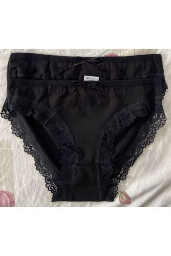 Wotrart Bikini/chiloți pentru femei cu margine din dantelă elegantă 2 bucăți - Opțiune multicoloră