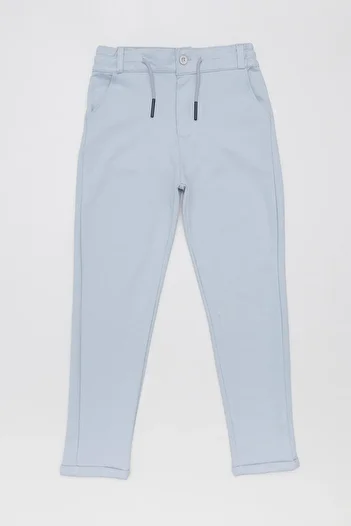 Fulla Moda Double Leg Boy's Trousers with Tie Waist