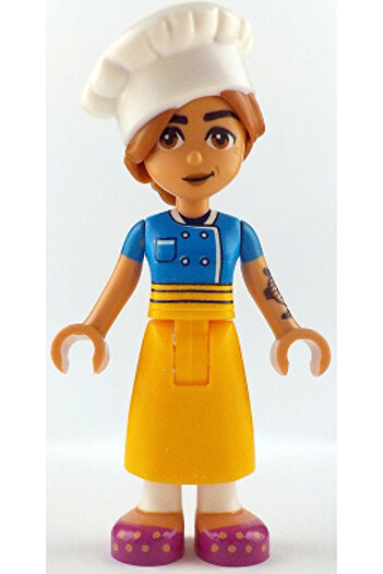 LEGO Accessory Moc City Town Minifigure Minifigure Friends Chef Cook Tattooed Marta