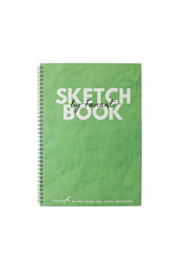 Fanart Academy Sketch Book 120 Gr Spiral 50 Yp A4 Green 8673