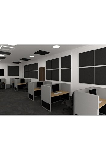 SOUND PROOFING 10 pieces of echo insulator black color 60cm*60cm*6cm