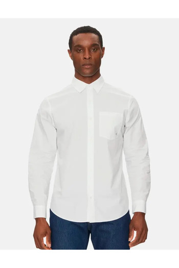 Calvin Klein Jeans ΠΟΥΚΑΜΙΣΟ, ΑΝΔΡΙΚΟ, ΜΕ ΤΣΕΠΗ, ΒΑΣΙΚΟ ΓΙΑΚΑ, ΜΑΚΡΙΜΑΝΙΚΟ, ΜΟΝΟ ΧΡΩΜΑ, ΚΕΝΤΗΜΕΝΟ ΛΟΓΟΤΥΠΟ, ΚΟΥΜΠΙΑ CLO