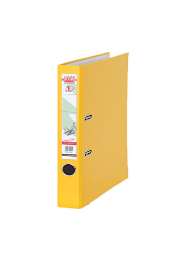 MANU Office Folder Narrow Plastic Yellow 2035