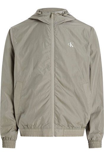 Calvin Klein Nylon Hooded Windbreaker Coat