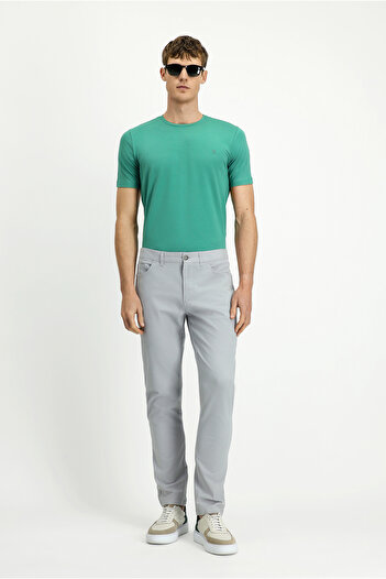 Kiğılı Slim Fit Slim Fit Lycra Canvas / Chino Trousers