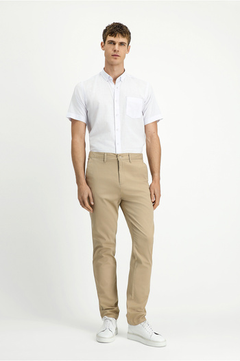 Kiğılı Slim Fit Slim Fit Elastic Waist Lycra Canvas / Chino Trousers