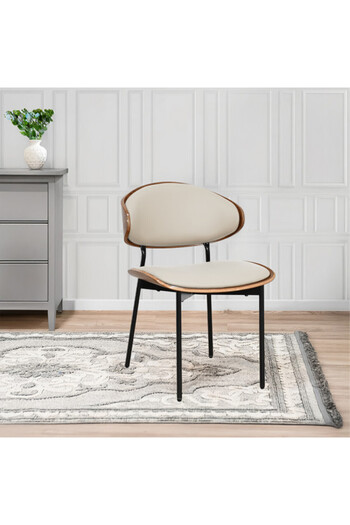Rahaty Store Outdoor Single Chair in Beige Leather