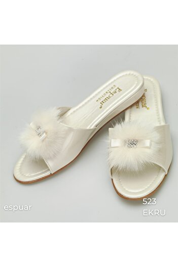 Espuar 523 Heelless Women's Slippers - Ecru