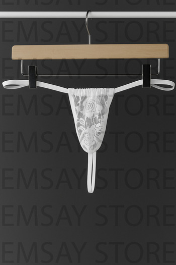ŞAHANE İÇ GİYİM Original Fantasy Black Lace Men's Underwear String Thong Plus Size