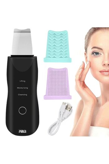 miraza Aparat de Curatare Faciala cu Ultrasunete, Skin Scrubber, Indepartare Puncte Negre, Anti Imbatranire