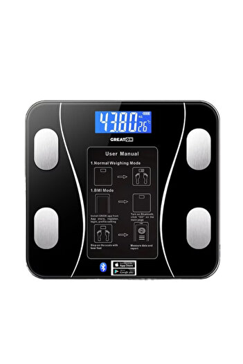OEM Smart Bluetooth Body Scale with App, Glass, LCD Display