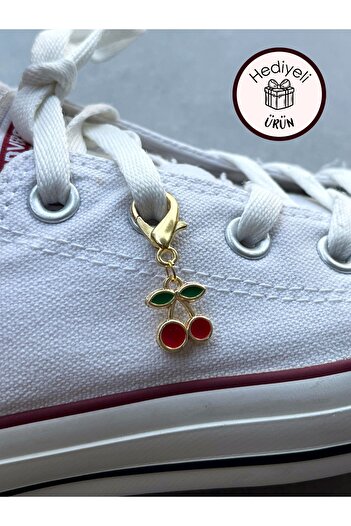Poshy Atelier Cherry Gold Shoe Charm Phone Wallet Bag Belt Keychain Ornament