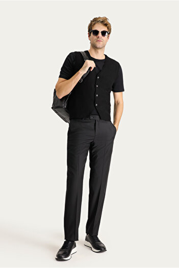 Kiğılı Relaxed Fit Comfortable Cut Wool Classic Fabric Trousers