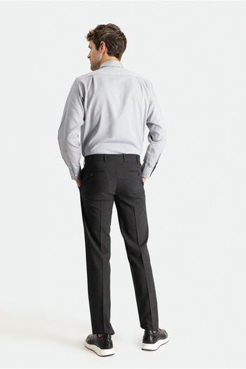 Kiğılı Slim Fit Dar Kesim Yünlü Klasik Kumaş Pantolon