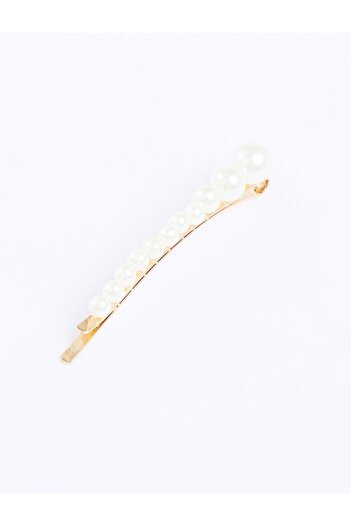 Jimmy Key Silver Color Pearl Detailed Wire Buckle