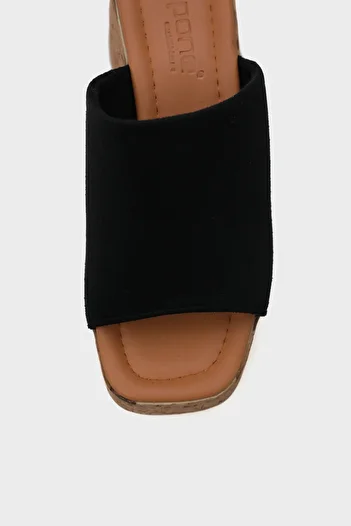 Capone Outfitters Papuci de damă Maria Platform cu o singură curea din piele intoarsa