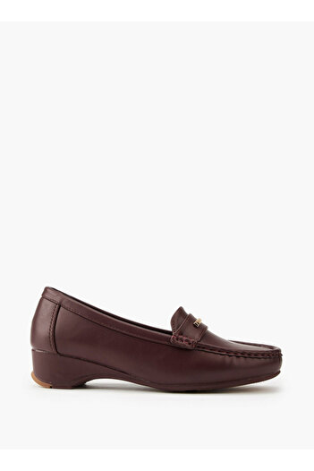 Flora Bella by Shoexpress Metal Accent Loafers with Wedge Heels