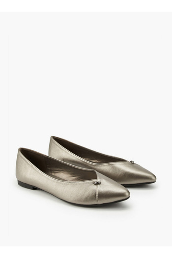 Flora Bella by Shoexpress Solid Slip-On Ballerina Shoes