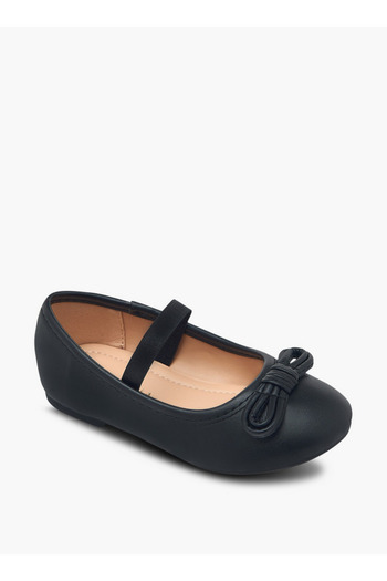 Flora Bella by Shoexpress Bow Embellished Ballerina Shoes with Elastic Strap Detail