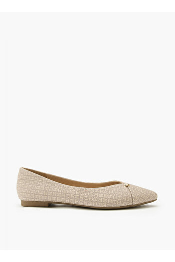 Flora Bella by Shoexpress Monogram Print Slip-On Ballerina Shoes
