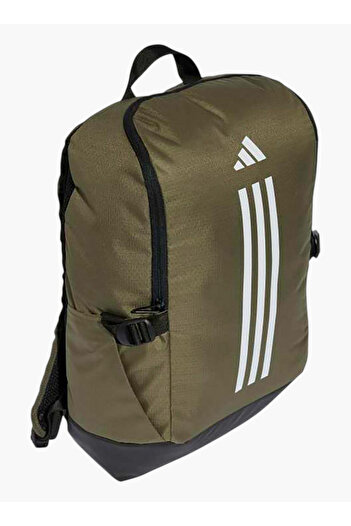 adidas Logo Print School Backpack with Adjustable Straps and Zip Closure - 16x30x46 cm