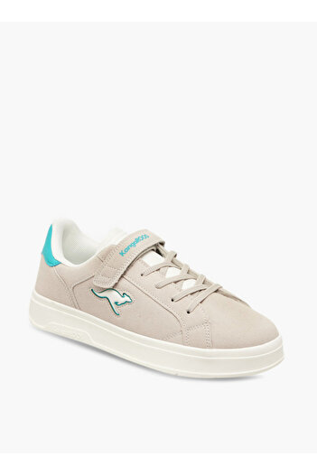 Kangaroos Women's Logo Print Sneakers with Hook and Loop Closure