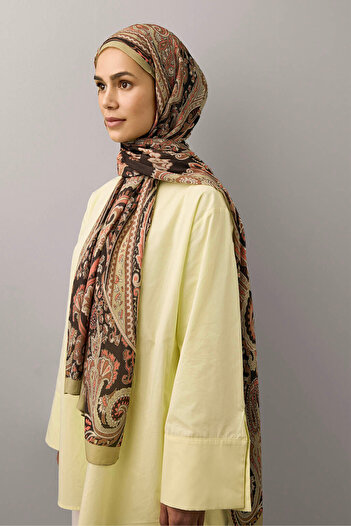 Qef Summer Shawl - Jade Brown Deluxe