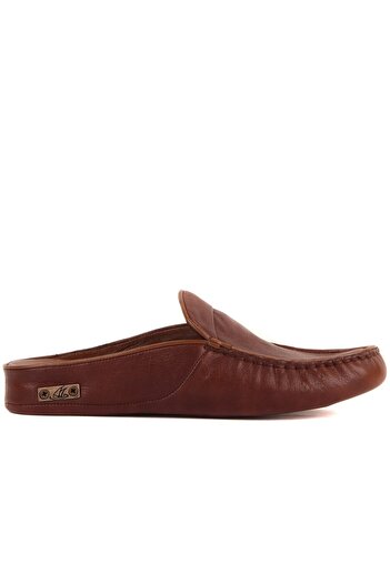 SailLakers Sail Lakers - Brown Leather Men's House Slippers