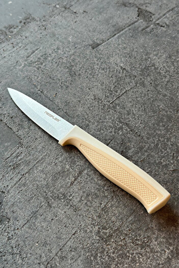 NEOFLAM Fika Microban Soyma Bıçağı 8 Cm, Bej