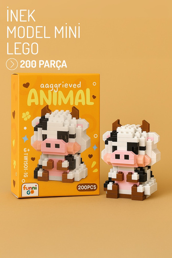 Nandy Home Cow Model Character Figure 3D Building Toys