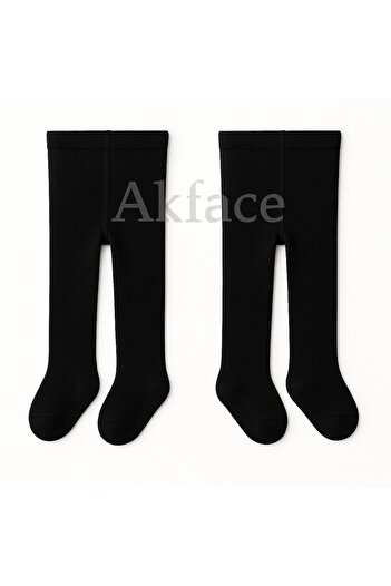 Akface 2 Pcs Organic Cotton -Sweat Resistant- Girl and Boy Newborn Baby Kids Pantyhose