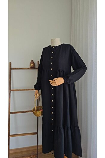 Store Sahra Müslin Tesettür Elbise