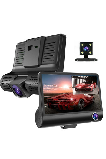 barste Full HD car video camera, front, passenger compartment and reverse video
