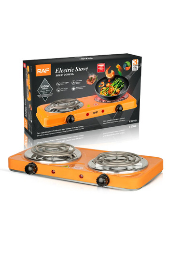 barste Electric hob RAF 8011B, two burners, temperature control, protection