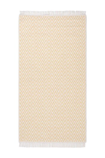 Halımax Cotto 80x150cm %100 Pamuk Çift Taraflı Çamaşır Makinesinde Yıkanabilir Saçaklı Kilim
