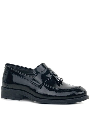 Rakerplus Loafer Black Patent Leather Men's Classic Kids Shoes