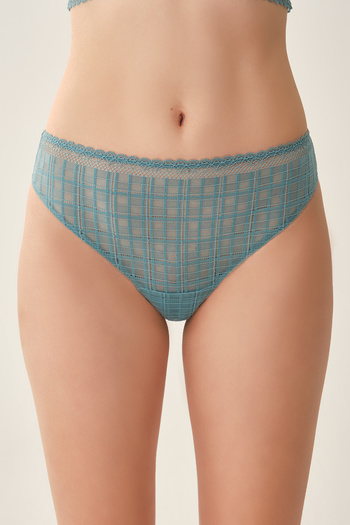 Dagi Petrol Lace Detailed Petrol String
