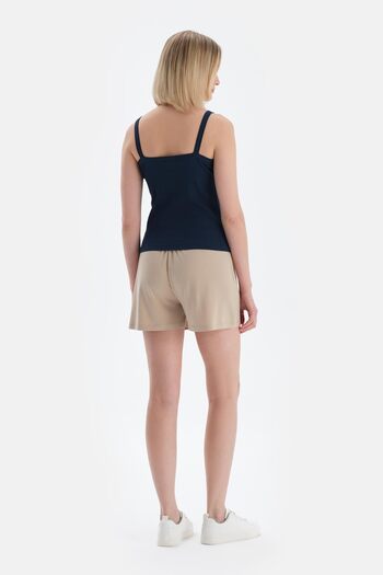 Dagi Navy Blue Strappy Camisole Tank Top