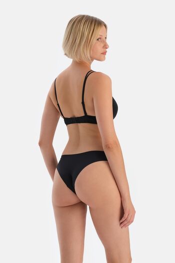 Dagi Black Laser Cut Brazilian Panties