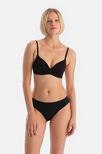 Dagi Black Classic Laser Cut Adhesive Brief