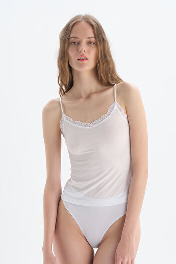 Dagi White Hanging Viscose Athlete