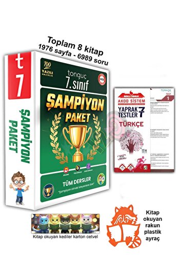 Tonguç Yayınları 7. Sınıf Şampiyon Paketi Seti Yaprak Test